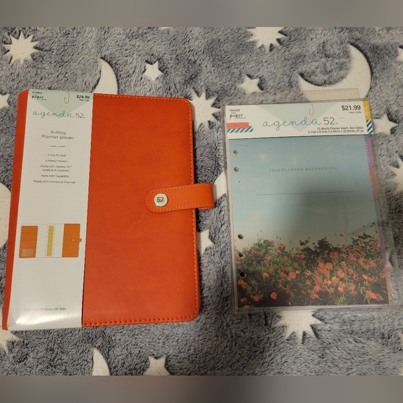 agenda 52 Other - Nwt 6 ring Binder Organizer with BONUS 12M planner insert